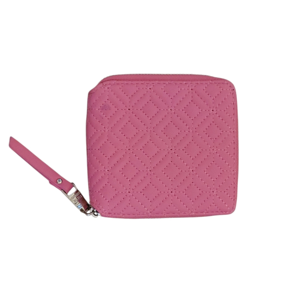 Steve Madden Quilted Zippered Wallet in Pink - Picture 2 of 5